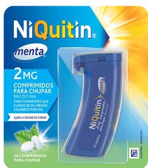 NiQuitin Menta 1,5 mg 20 Comprimidos de Chupar - Farmácia Garcia
