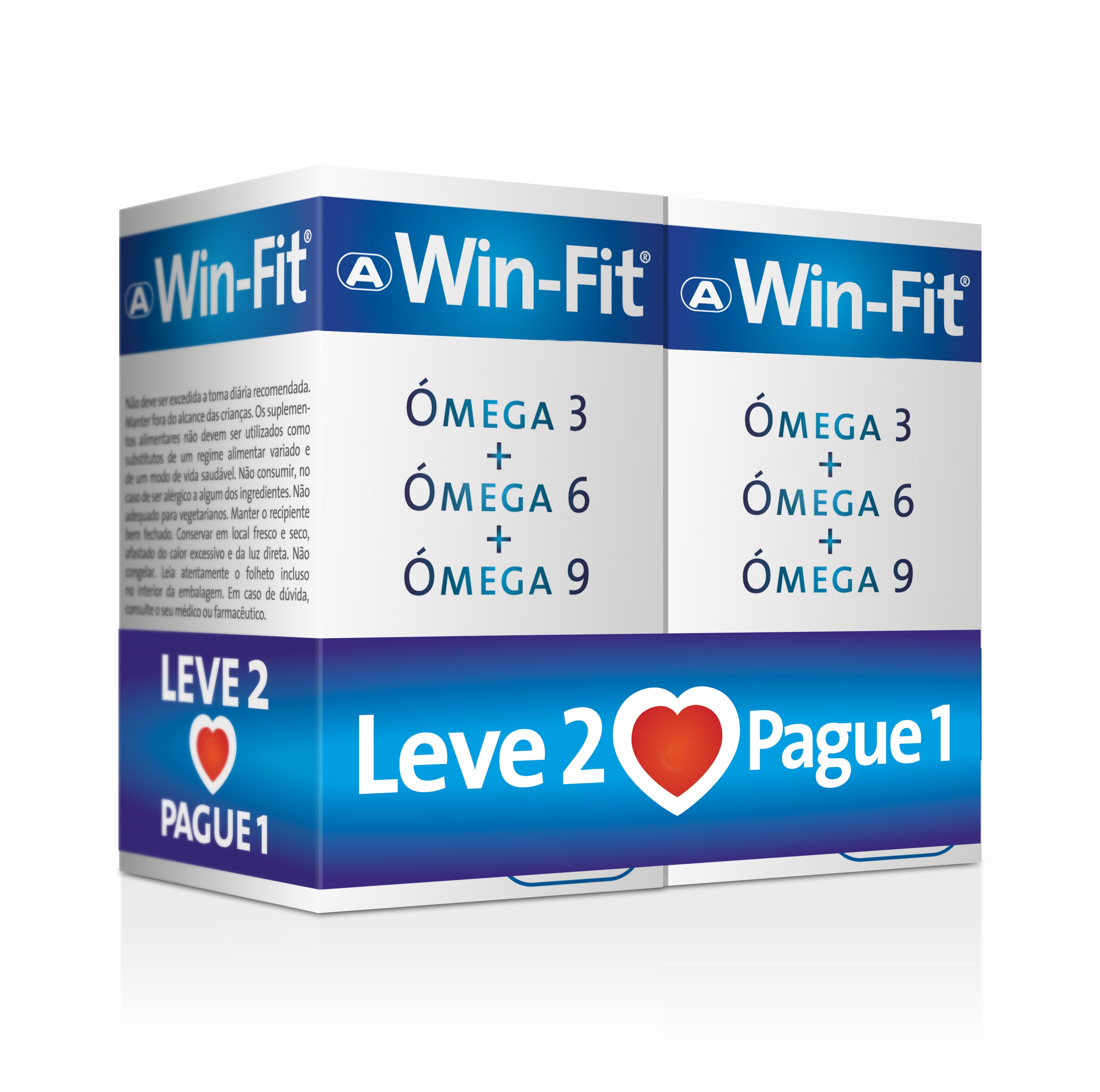 Win-Fit Ómega 3 + Ómega 6 + Ómega 9 Duo Cápsulas 2 x30 - Farmácia Garcia