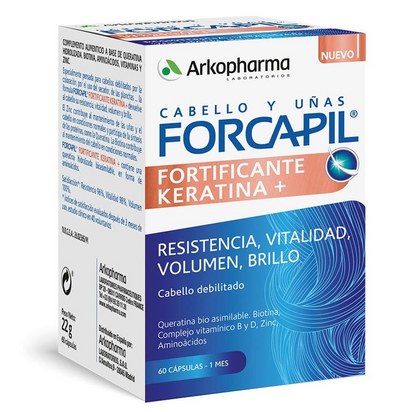 Forcapil Keratina + 60 cápsulas - Farmácia Garcia