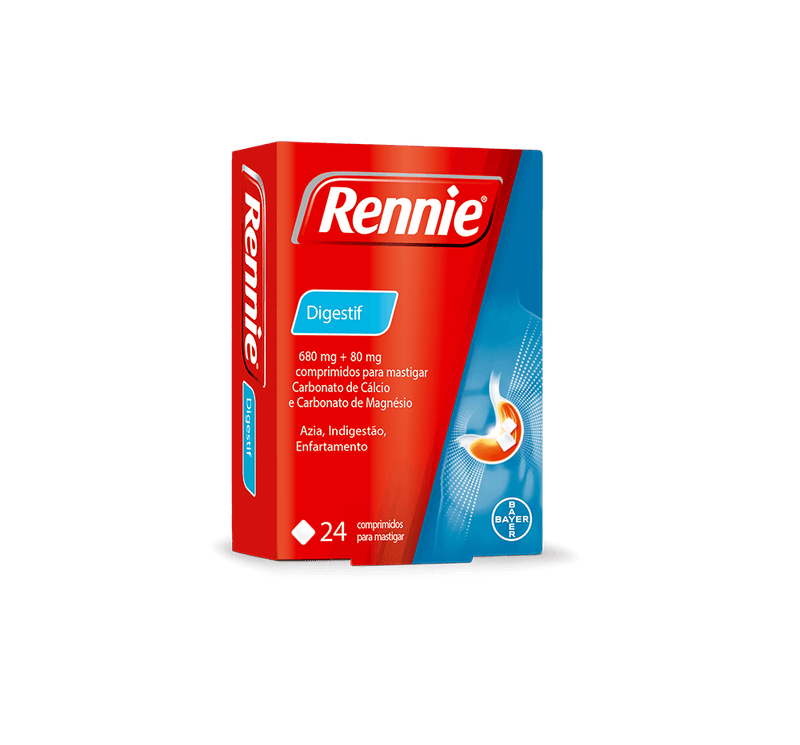 Rennie Digestif 680/80 mg 24 Comprimidos Mastigáveis - Farmácia Garcia