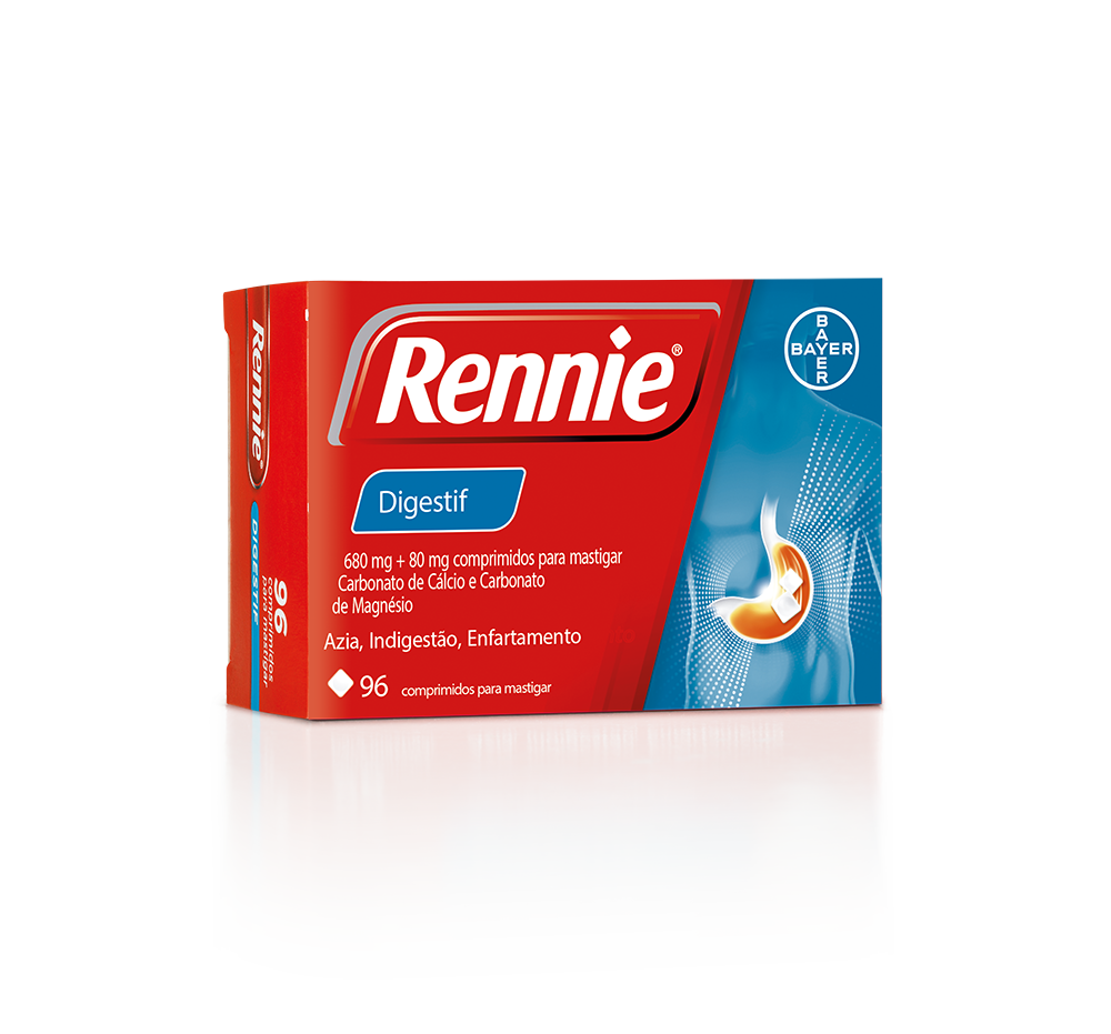 Rennie Digestif 680/80 mg x 96 Comprimidos Mastigáveis - Farmácia Garcia