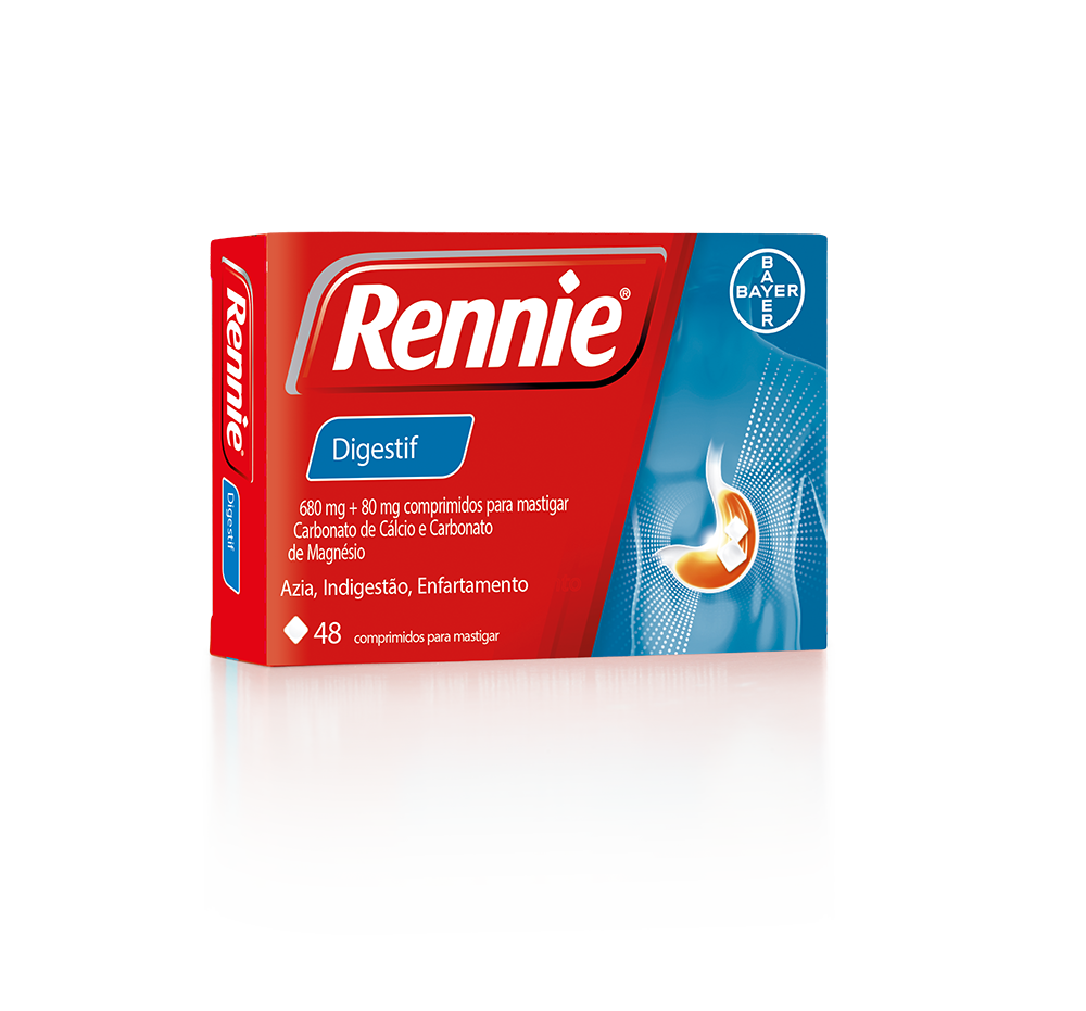 Rennie Digestif 680/80 mg x 48 Comprimidos Mastigáveis - Farmácia Garcia