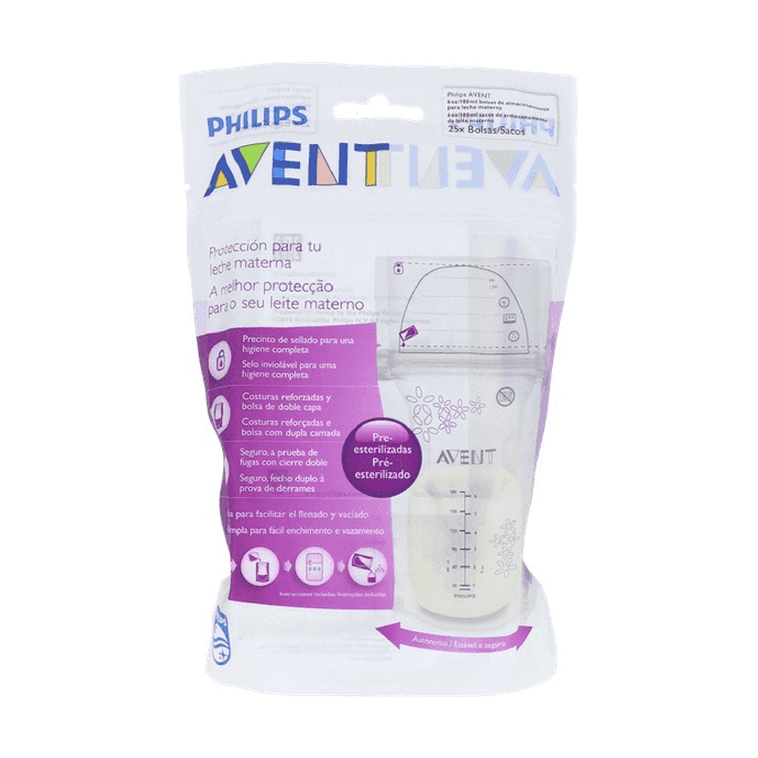 Philips Avent Sacos Leite Materno x25 - Farmácia Garcia