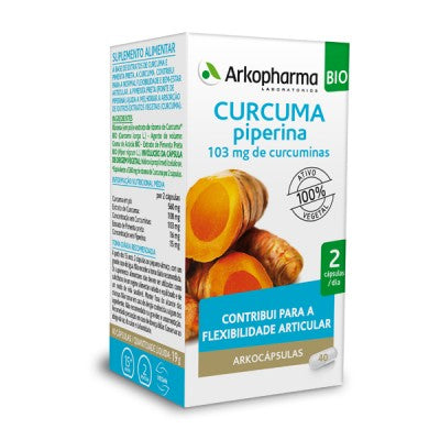 Arkocápsulas Curcuma Bio 40 Cápsulas - Farmácia Garcia