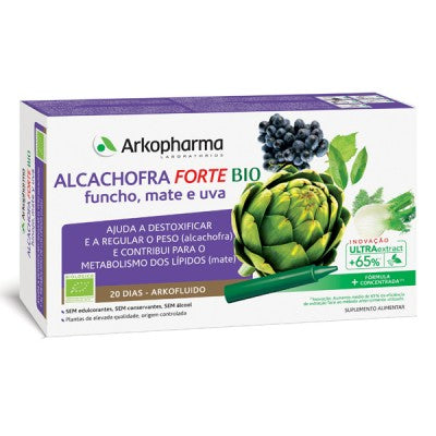 Arkofluido Alcachofra Forte  Bio Ampolas x20 - Farmácia Garcia
