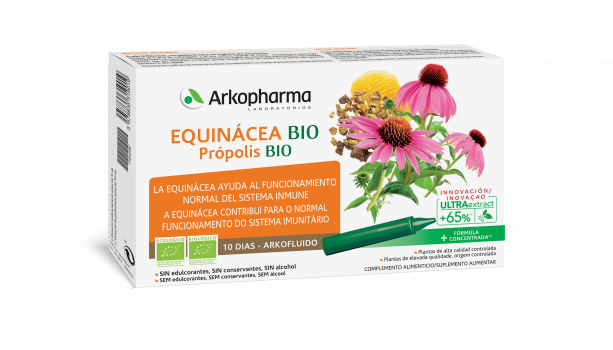 Arkofluido Bio Equinacea e Propolis 10 Ampolas - Farmácia Garcia