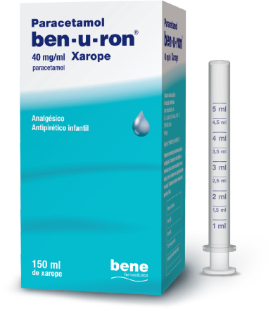 Ben-U-Ron Paracetamol Xarope 40mg/ml 150ml Morango - Farmácia Garcia