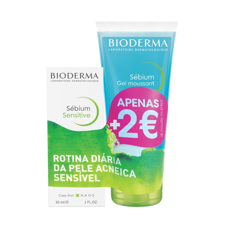 Bioderma Sébium Sensitive Creme 30ml + Gel Moussant 200ml por + 2€ - Farmácia Garcia