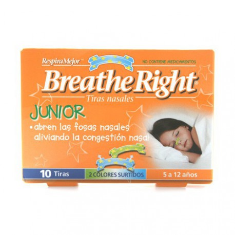 Breathe Right Junior 10 Tiras Nasais - Farmácia Garcia
