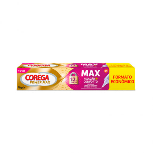 Corega Power Max Creme de Fixação e Conforto 70g - Farmácia Garcia