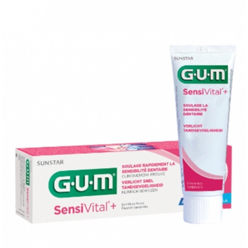 GUM Sensivital+ Pasta Dentífrica 75ml - Farmácia Garcia