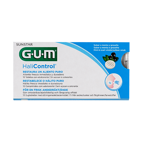 GUM Halicontrol 10 Comprimidos - Farmácia Garcia