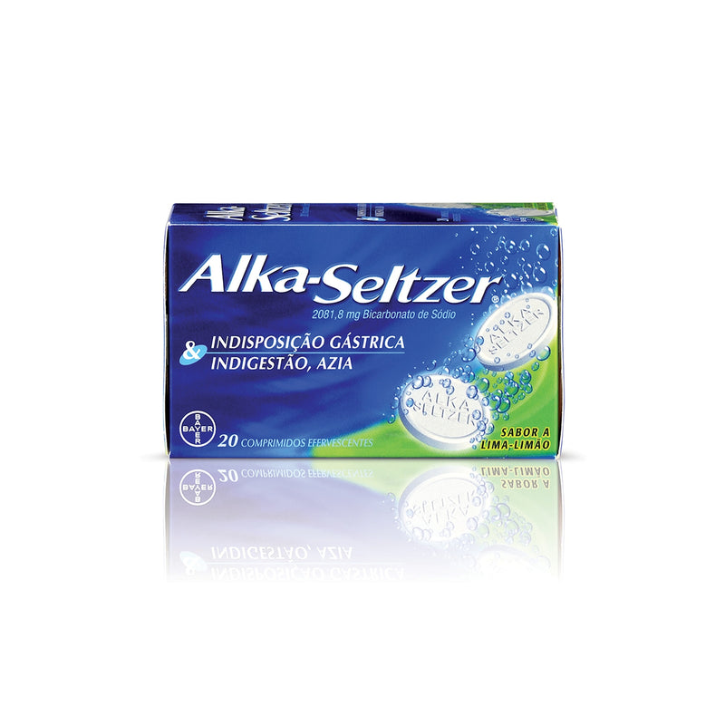 Alka-Seltzer 2081,8mg x 20 comprimidos efervescentes - Farmácia Garcia