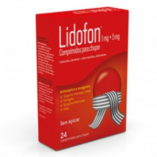 Lidofon, 1/5 mg x 24 comp chupar - Farmácia Garcia