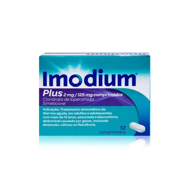 Imodium Plus 2/125 mg x 12 comp - Farmácia Garcia