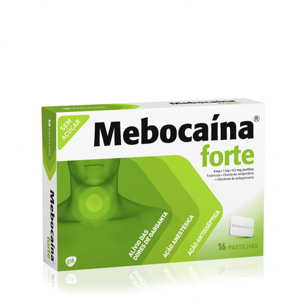 Mebocaína Forte 16 Pastilhas - Farmácia Garcia