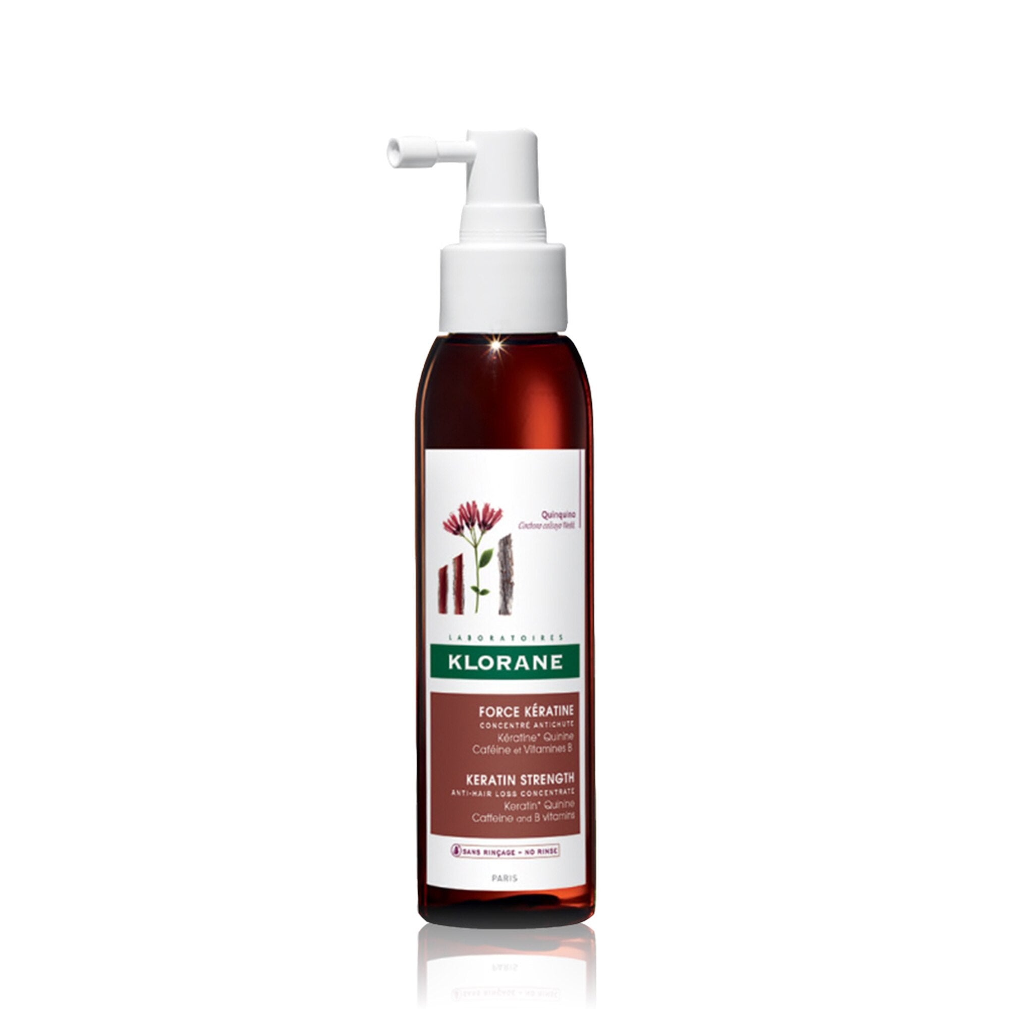 Klorane Capilar Force Keratine Cuidado Antiqueda Reacional 125ml - Farmácia Garcia
