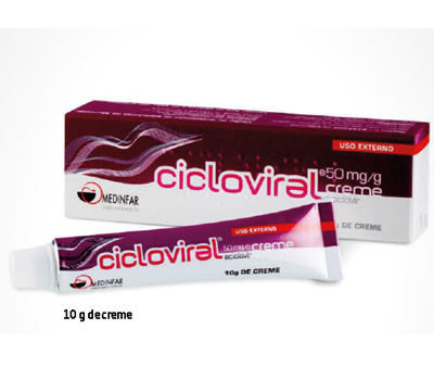 Cicloviral, 50 mg/g-10 g x 1 creme bisnaga - Farmácia Garcia