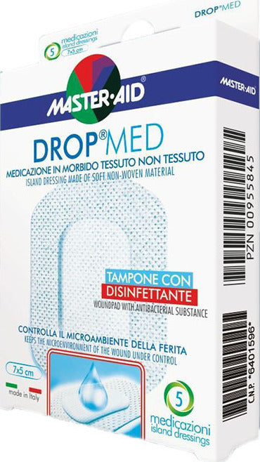 Masteraid Dropmed Penso Pos Operatorio 7x5cm X5 unidades - Farmácia Garcia