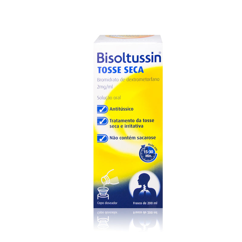 Bisoltussin Tosse Seca, 2 mg/mL-200 mL x 1 solução oral mL - Farmácia Garcia