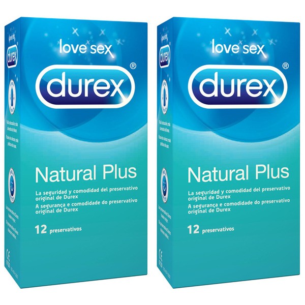 Durex® Natural Plus Preservativos x12 com Oferta de 2ª Embalagem - Farmácia Garcia