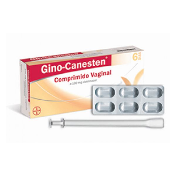 Gino-Canesten, 100 mg x 6 comp vag - Farmácia Garcia