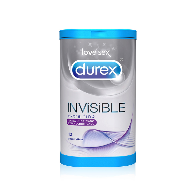Durex® Invisible Extra Lubrificado Preservativos x12 - Farmácia Garcia