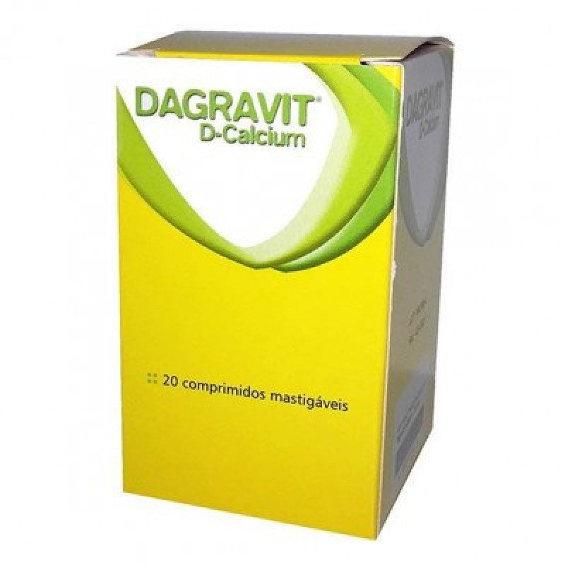 Dagravit D Calcium x 20 comp mast - Farmácia Garcia