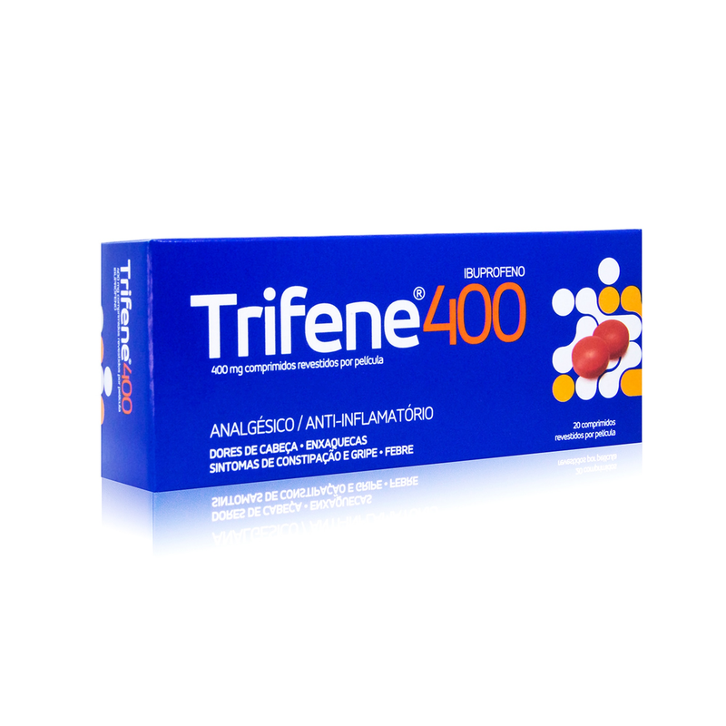 Trifene 400, 400 mg x 20 comp rev - Farmácia Garcia