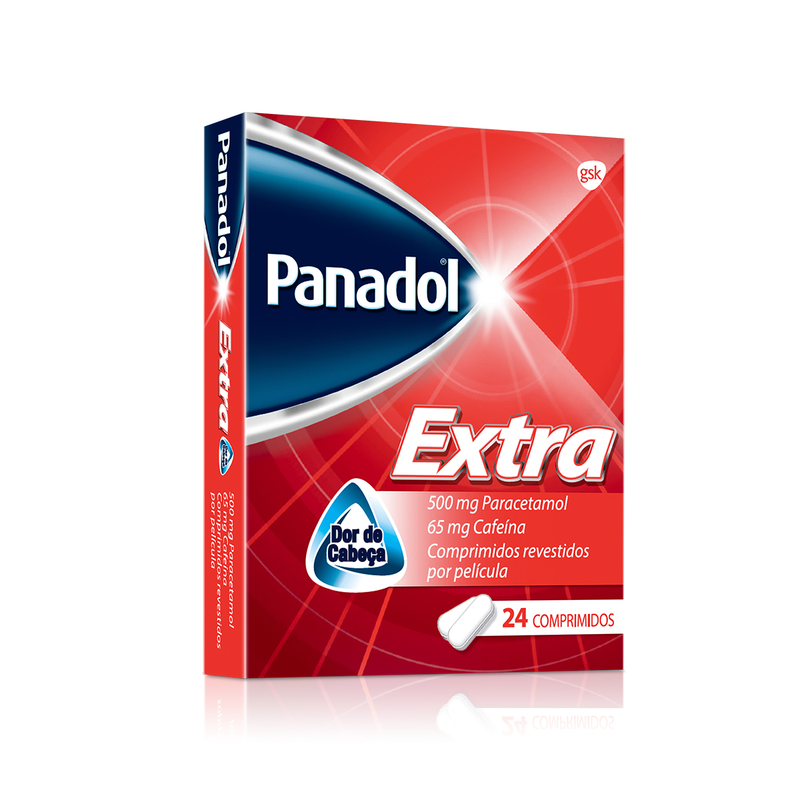 Panadol Extra, 500/65 mg x 24 comp rev - Farmácia Garcia