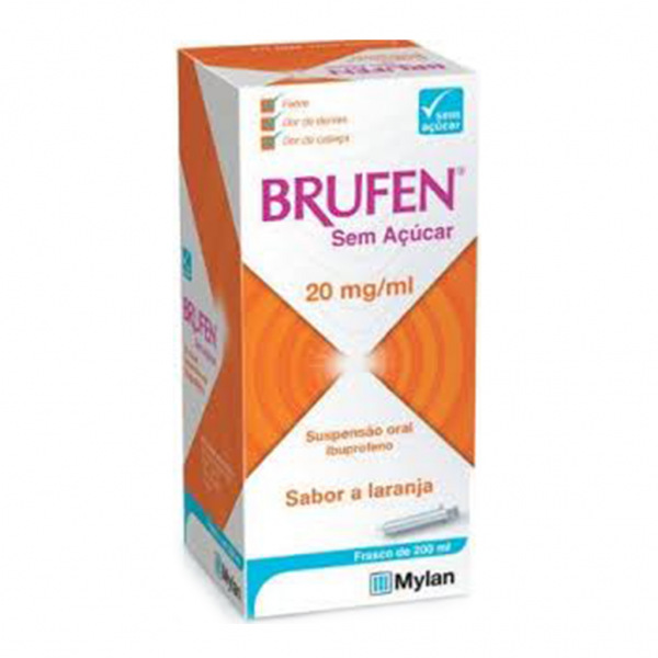 Brufen Sem Açúcar, 20 mg/mL-200mL x 1 susp oral mL - Farmácia Garcia