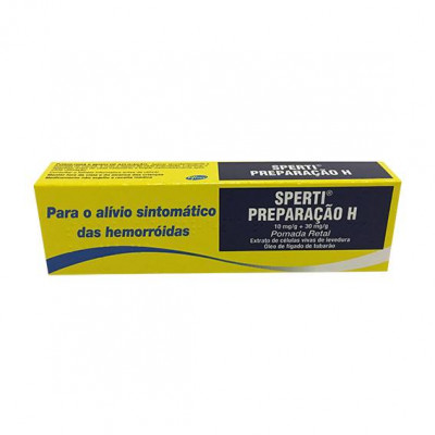 Sperti Preparação H, 10/30 mg/g-25g x 1 pomada rectal bisnaga - Farmácia Garcia