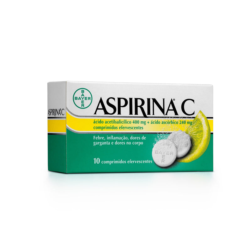 Aspirina C, 400/240 mg x 10 comp eferv - Farmácia Garcia