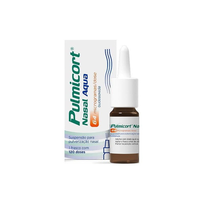 Pulmicort Nasal Aqua (120 doses), 64 mcg/dose x 1 susp pulv nasal - Farmácia Garcia