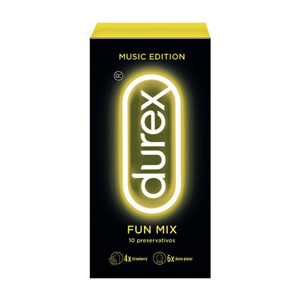 Durex® Music Edit Fun Mix Preservativos x10 - Farmácia Garcia