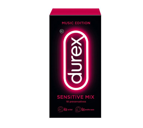Durex® Music Edit Sensitive Mix Preservativos x10 - Farmácia Garcia