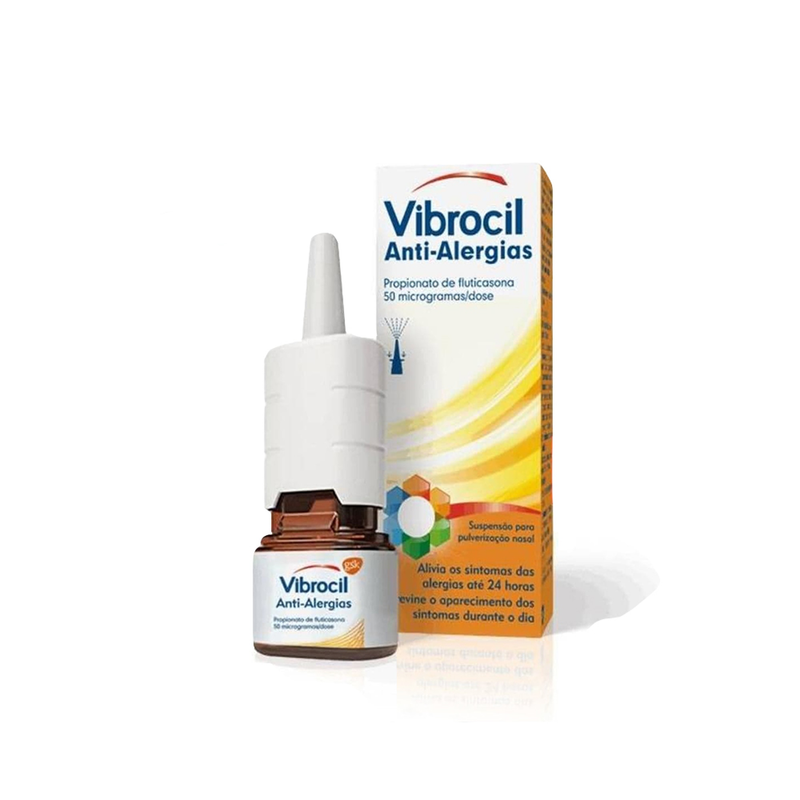 Vibrocil Anti-Alergias 50 µg/dose Frasco nebulizador 60 dose Susp pulv nasal - Farmácia Garcia