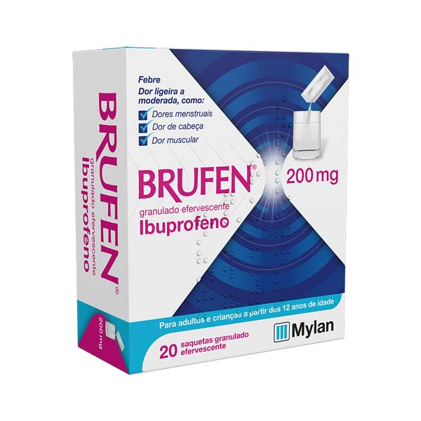 Brufen, 200 mg x 20 gran eferv saq - Farmácia Garcia