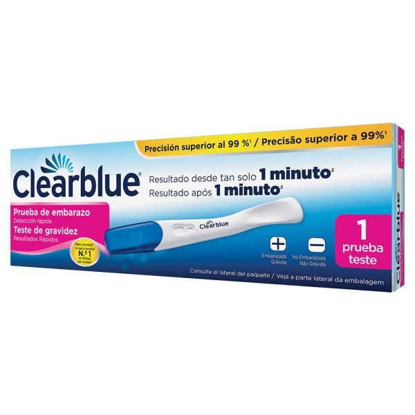 Clearblue Teste Gravidez 1 minuto X1 unidade - Farmácia Garcia