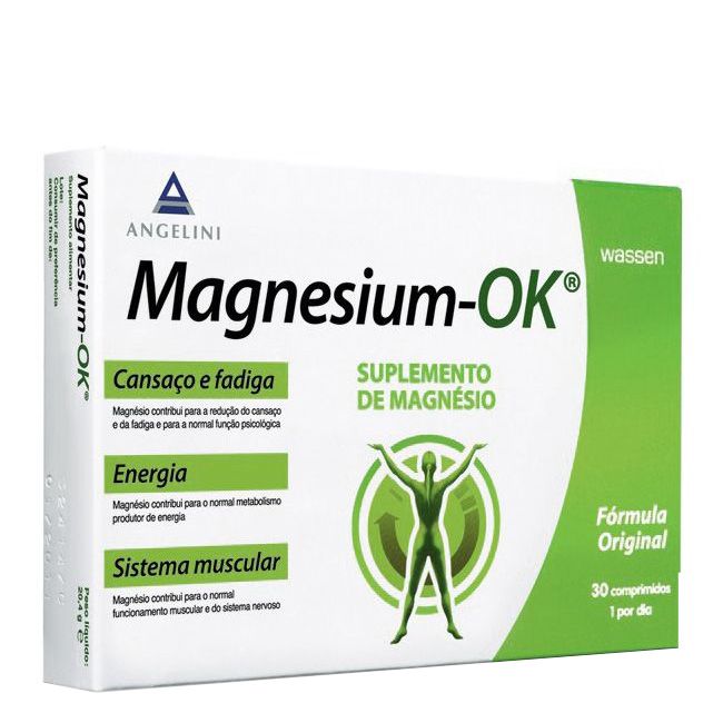 Magnesium Ok Comp X 30 comps - Farmácia Garcia