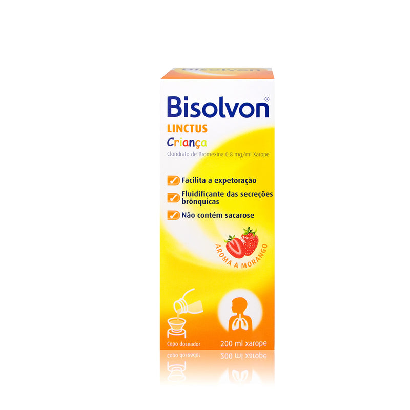 Bisolvon Linctus Criança, 0,8 mg/mL-200mL x 1 xar mL - Farmácia Garcia