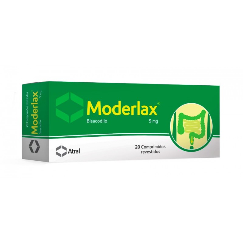 Moderlax, 5 mg x 20 comp rev - Farmácia Garcia