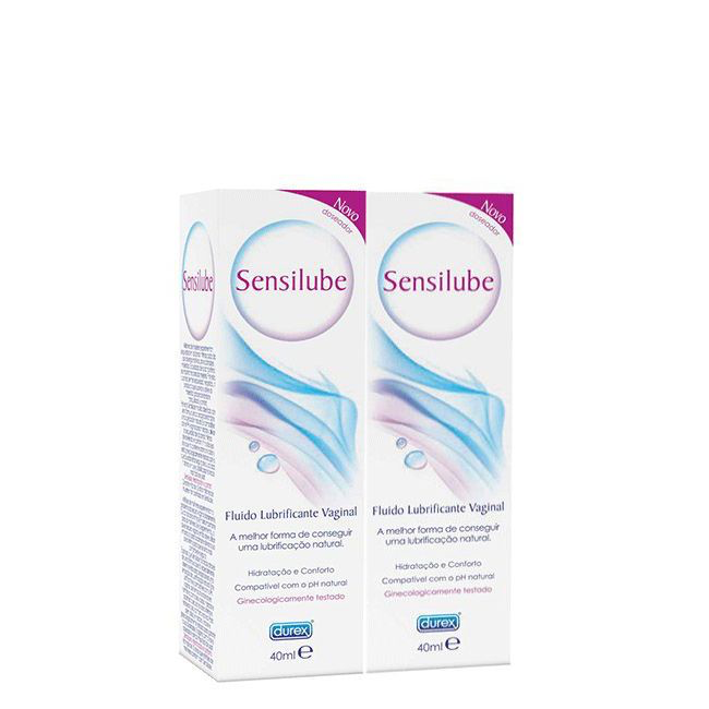 Durex® Sensilube Duo Fluído Lubrificante Vaginal 40 ml com Oferta de 2ª Embalagem - Farmácia Garcia