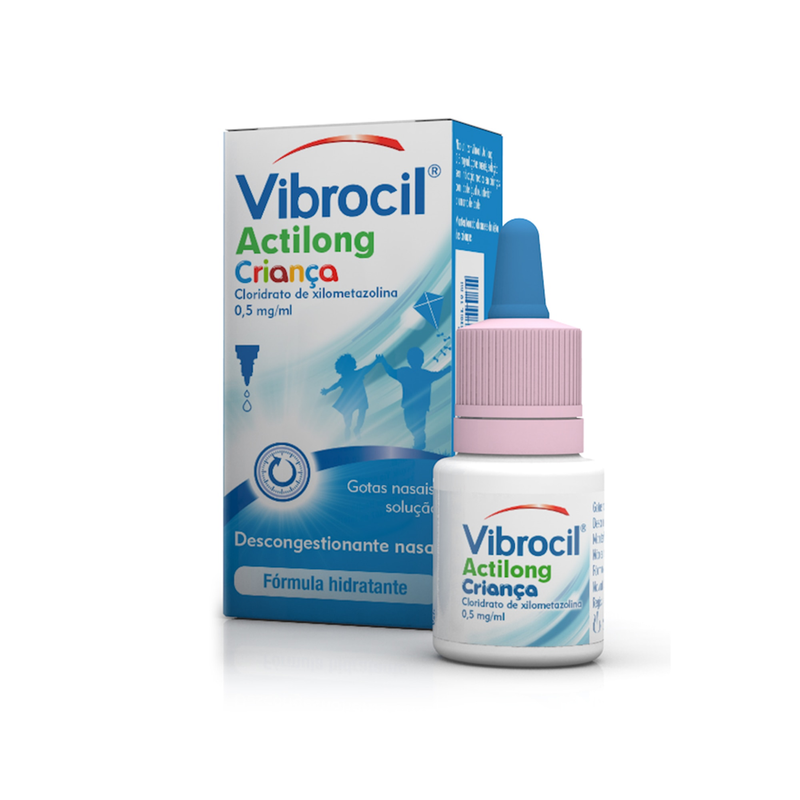 Vibrocil Actilong Criança 0,5 mg/mL-10 mL x 1 sol nasal conta-gotas - Farmácia Garcia
