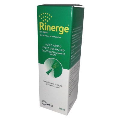 Rinerge 0,5mg/mL-10mL x 1 sol pulv nasal - Farmácia Garcia