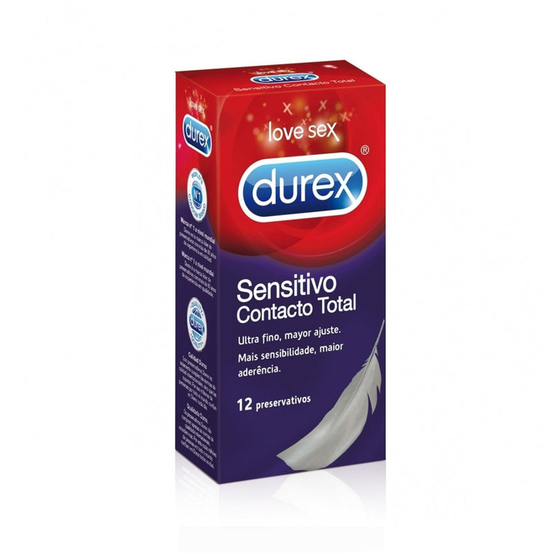 Durex® Sensitivo Contacto Total Preservativos x12 - Farmácia Garcia