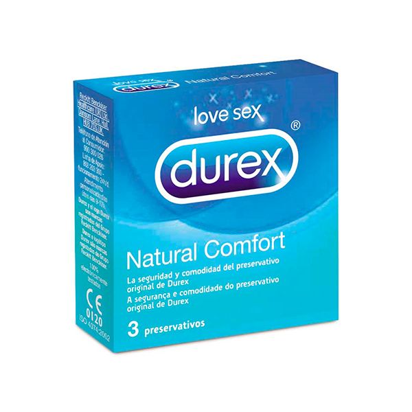 Durex® Natural Comfort Preservativos x3 - Farmácia Garcia