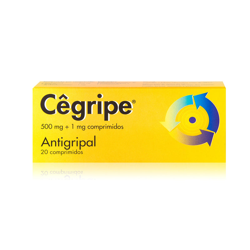 Cêgripe, 1/500 mg x 20 comp - Farmácia Garcia