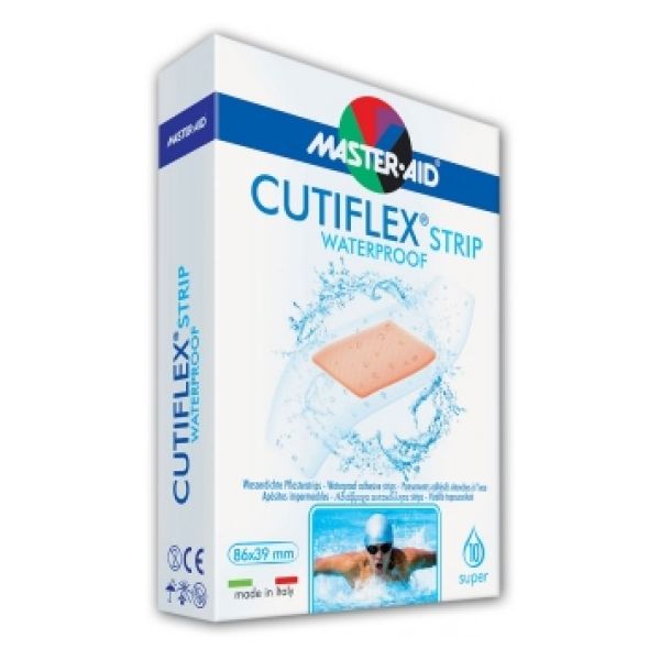 M-Aid Cutiflex Penso Waterproof 8,6x3,9cm X10 - Farmácia Garcia