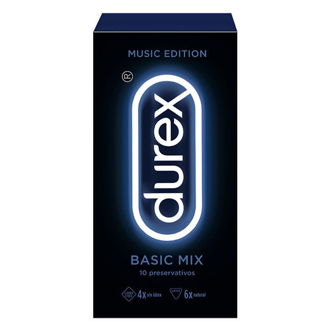 Durex® Music Edit Basic Mix Preservativos x10 - Farmácia Garcia